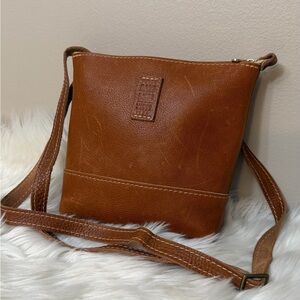 Portland Leather Tan Crossbody Bag